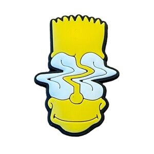 Trippy Bart Simpson Croc Charm